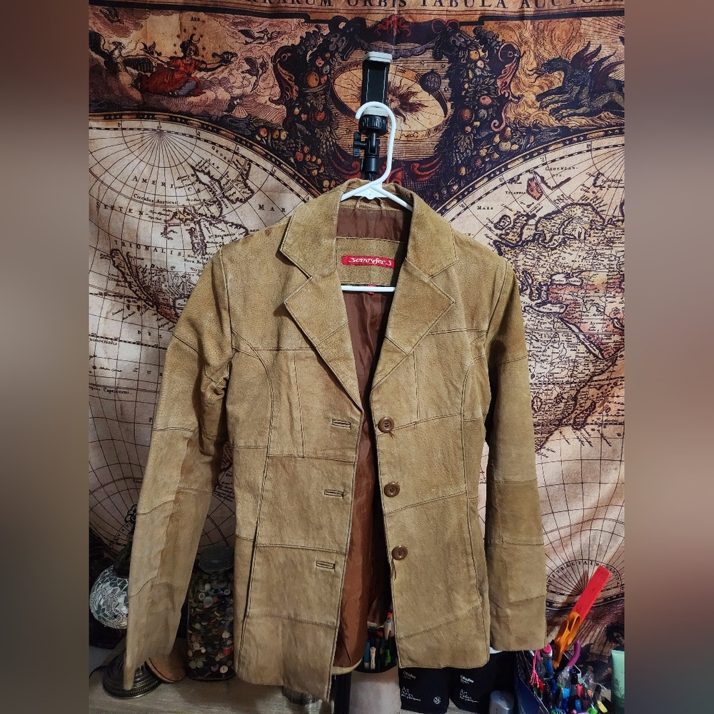 Stunning vintage 90s leather blazer